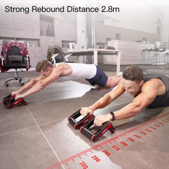 Роллеры для фитнеса и спорта Lutino Wheel rollers push up Bars Workout | Упоры – ролики для отжиманий, укрепления пресса и всего | Зображення 2