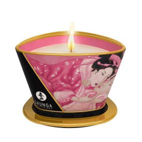 Массажная свеча Shunga Massage Candle – Rose Petals (170 мл) с афродизиаками sexstyle