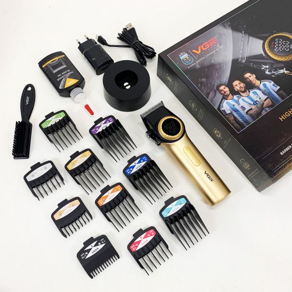 Професійна машинка для стрижки голови, Професійний тример з набором насадок, Електромашинка для стрижки YH-35 | Зображення 8