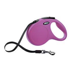 Рулетка Flexi New Classic M, лента 5 м, розовый