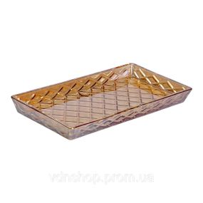 Блюдо для закусок стеклянное 29.5*13.5*2 прямоугольное HP-YH-57