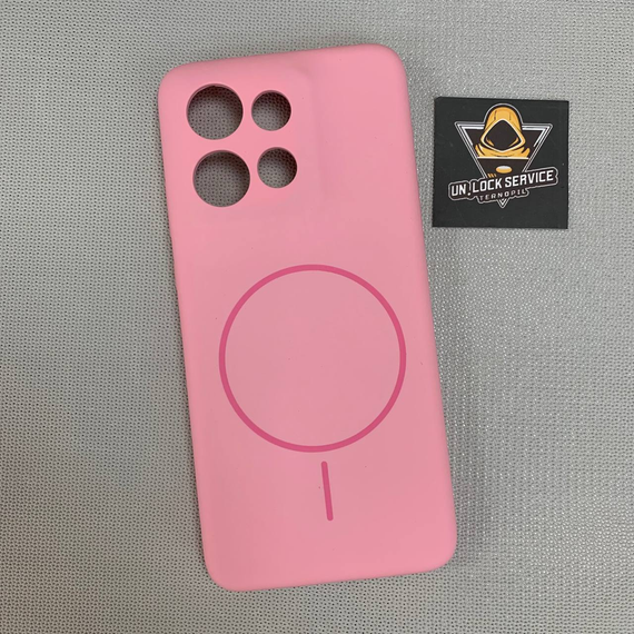 Чохол Motorola Edge 50 MagSafe SoftTouch М'який Протиударний Рожевий