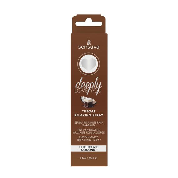 Спрей для мінету Sensuva Deeply Love You Chocolate Coconut (29 мл), для глубокого мінету | Зображення 2