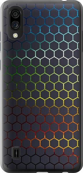 Чехол на ZTE Blade A5 2020 Переливающиеся соты "498u-2111-17620"