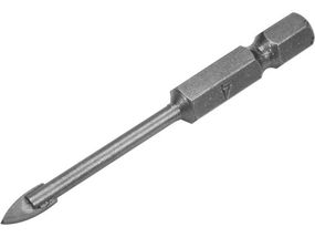 Свердло по склу и керамици STHOR : YG6X, HEX-1/4", Ø= 4 x 60 мм VR-21701