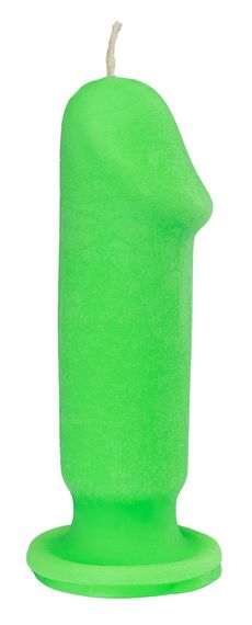 Свеча LOVE FLAME - Dildo S Green Fluor, CPS04-GREEN sexstyle | Зображення 1