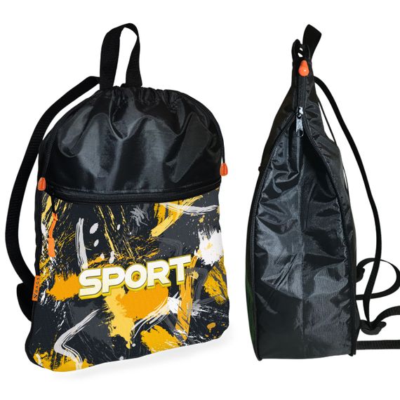 Рюкзак-мешок для обуви,спортивной формы Sport детская сумка для сменки с расширителем (01417)