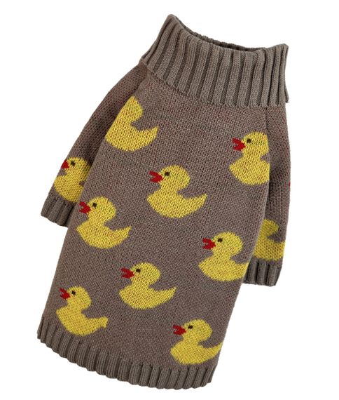 Светр в'язаний Каченята какао Y-344 | Зображення 2