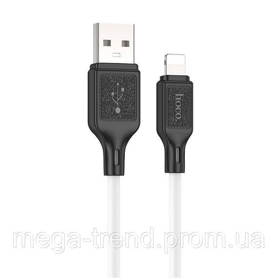 Кабель Hoco Lightning Cool silicone charging data cable X90 |1m, 2.4A| | Зображення 2