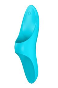 Универсальный вибратор на палец Satisfyer Teaser, бирюзовый sexstyle