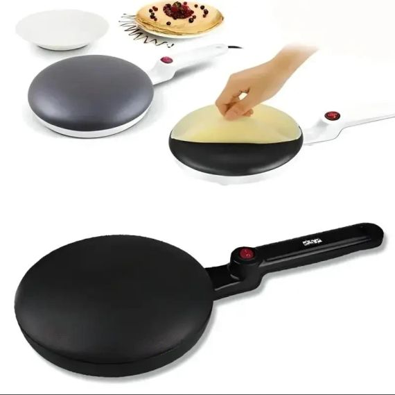 Антипригарная электрическая блинница PAN LY-456 600Вт, антипригарная | Зображення 1