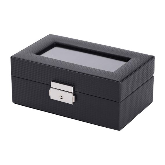 Шкатулка для наручных часов 19×11.5×8 см деревянная на 3 отсека кейс для хранения часов | Зображення 1