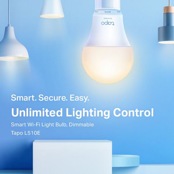 Умная диммируемая Wi-Fi лампа TP-LINK Tapo L510E N300 (TAPO-L510E) | Зображення 2
