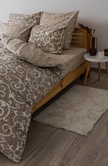 Постільна білизна сімейна ТЕП Soft dreams Beige and White 2-03860-25169 150х215х2 см | Зображення 2