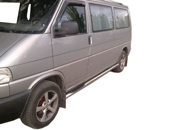 Бічні труби (2 шт., нерж.) 70мм, Коротка база для Volkswagen T4 Caravelle/Multivan
