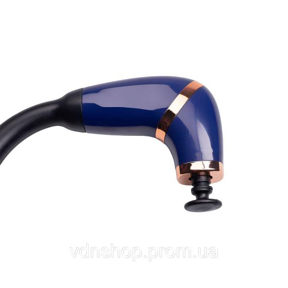 Перкуссионный ручной массажер аккумуляторный 17 Вт зарядка от USB до 3200 об/мин Синий HP-11-11BL | Зображення 2
