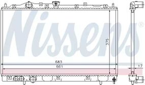 Радіатор охолодження двигуна MITSUBISHI L200/300ANCER, NISSENS (628591)
