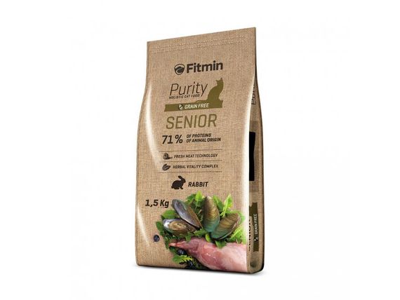 Fitmin cat Purity Senior (для котів літнього віку з кроликом), 1,5 кг | Зображення 1
