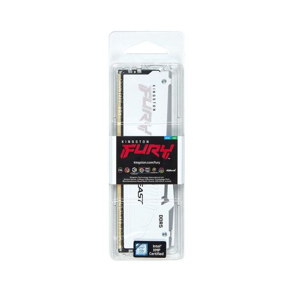 Модуль пам'яті для комп'ютера DDR5 32GB 6400 MHz Beast White RGB XMP Kingston Fury (ex.HyperX) (KF564C32BWA-32) | Зображення 3