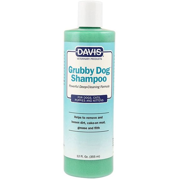 Davis Grubby Dog шампунь для глибокого очищення шерсті собак і кішок, 355 мл