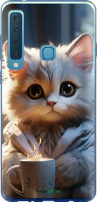 Чохол на Samsung Galaxy A9 (2018) Білий кіт "5646u-1503-2448"