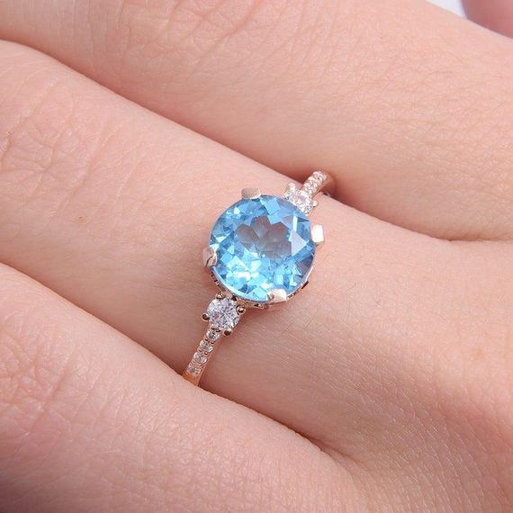 Кольцо из красного золота с топазом 21.5 | Зображення 4