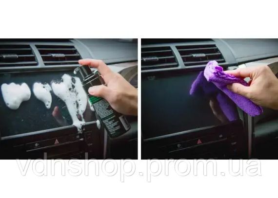 Новый очиститель салона автомобиля, 30 мл, очиститель приборной панели автомобиля, сидений, обивки, кожи, пластика, винила | Зображення 3