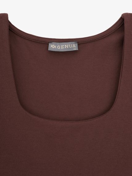 Майка однотонна жіноча GENUA G01119-0018 S Коричневий shop (2000999571862) | Зображення 1