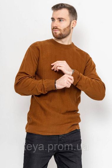 Светр чоловічий колір коричневий розміри L, XL, XXL FA_003911 | Зображення 2