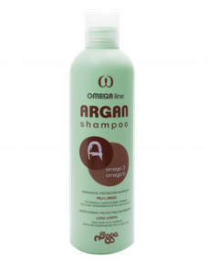 Высокопитательный шампунь с маслом арганы для длинношерстных пород. Omega Argan shampoo 250мл