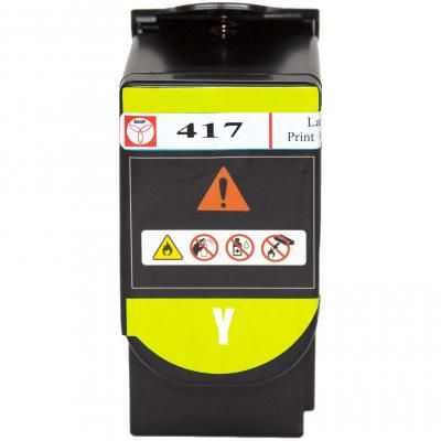 Тонер-картридж BASF Lexmark CS417dn 71B0H40 Yellow (BASF-KT-71B0H40) | Зображення 1