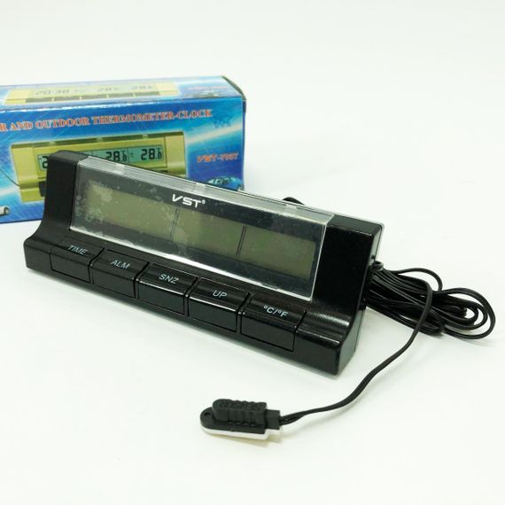 Авточасы с термометром VST-7037 | Зображення 8