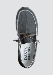 Текстильні мокасини сірого кольору 40 розмір