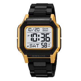 Чоловічий годинник Skmei 2264BKGDWT Black-Gold-White