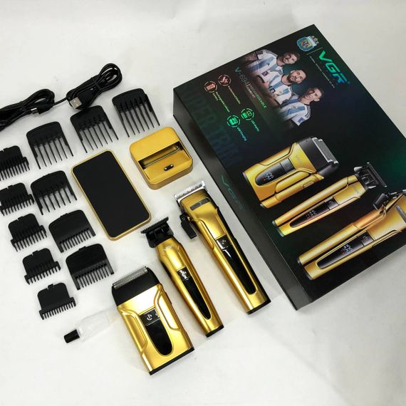 Машинка для стрижки на акумуляторі VGR, Акумуляторний універсальний тример для стрижки NQ-61 | Зображення 7