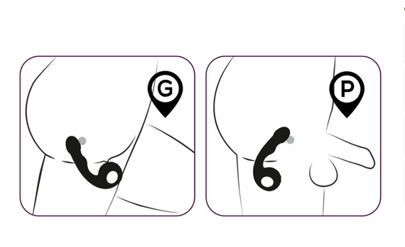 Вигнутий вібратор для точки G і P, Black Velvets Sex Aura | Зображення 1