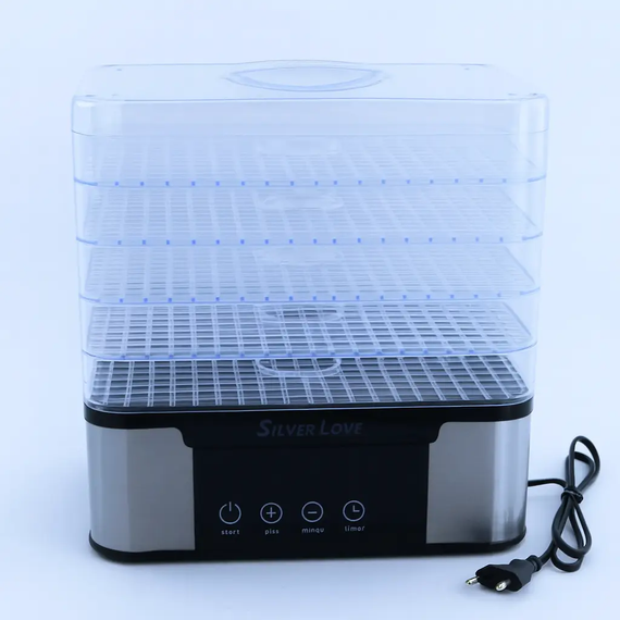 Кухонна сушарка для продуктів Silver Love, Сушарка 5-ярусна для домашніх заготовок | Зображення 6