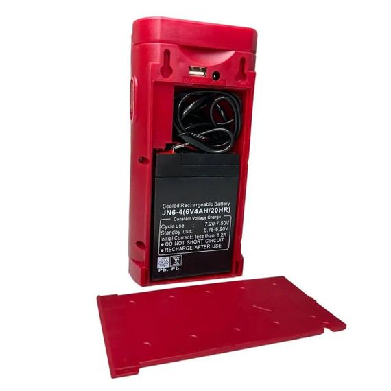 Фонарь переносной светодиодный с PowerBank, 24 Led, Almina 2606L, Красный / Портативная кемпинговая лампа | Зображення 8