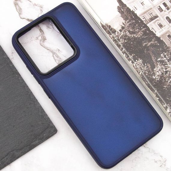 Чехол TPU+PC Lyon Frosted для Xiaomi Redmi 13C / Poco C65 Navy Blue | Зображення 3