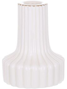 Набір 4 керамічних свічника "White Candle" фігурний, білий, Ø8х9.5см