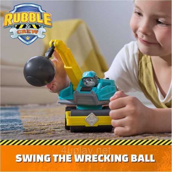 Щенячий патруль Кремез і команда Кульовий таран і фігурка Мотор Paw Patrol Rubble & Crew Motor’s Wrecking Ball | Зображення 5
