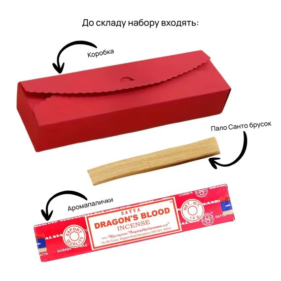 Подарунковий набір пенал  Аромапалички 1 уп. + брусок Пало санто 10г №1 ZEN Gifts 7898543367412 | Зображення 1