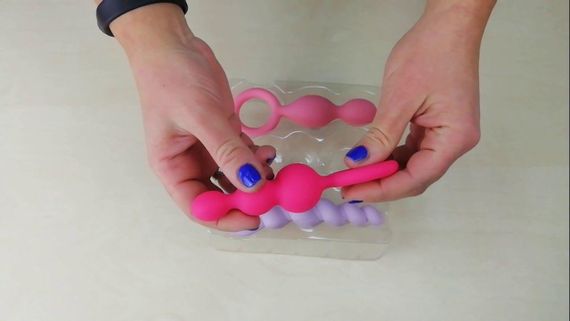 Набор анальных игрушек Satisfyer Plugs black (set of 3) - Booty Call, макс. диаметр 3 см sexstyle | Зображення 4