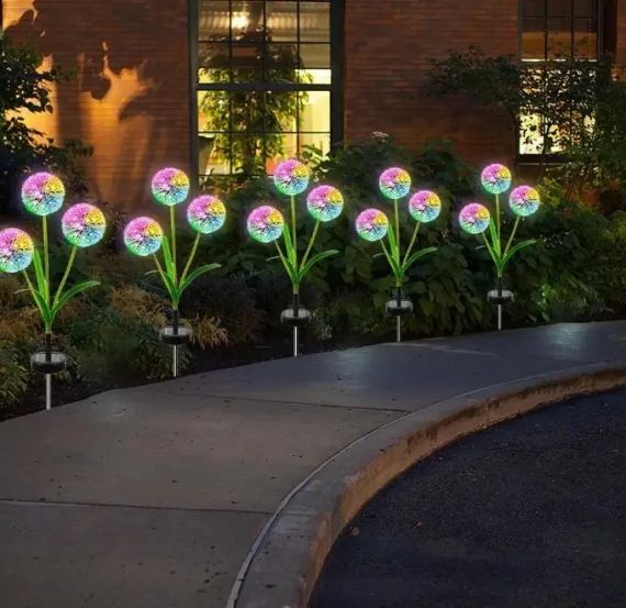 Садовый фонарь на солнечной батарее Одуванчики Dandelion Garden Lights | Зображення 3