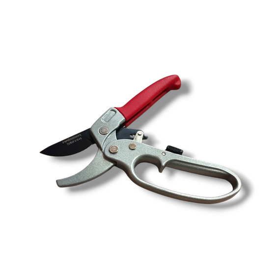 Секатор садовий 205мм з храповим механізмом HAISSER (81048)