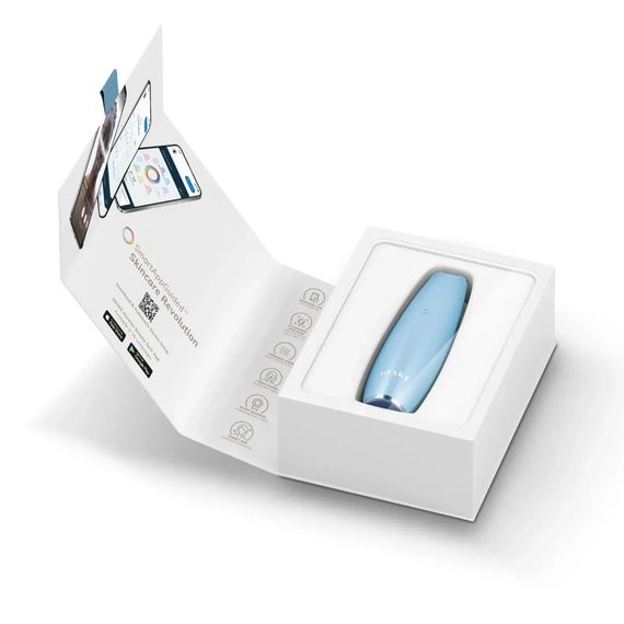 Мікрострумова ручка для підтяжки шкіри обличчя GESKE MicroCurrent Face-Lift Pen 6в1 white, Блакитний | Зображення 8