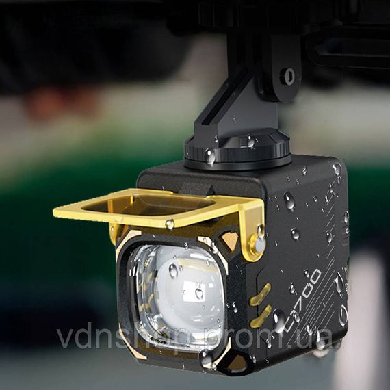 Мощный велофонарь в алюминиевом корпусе, Велофонарь с водозащитой и зарядкой, Освещение для велосипеда FH-60 | Зображення 3