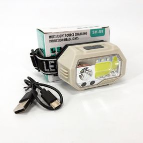 Ліхтарик діодний налобний SH-S9-XPE+COB+3SMD(red), Налобний ліхтар зі зручним ремінцем для голови GK-52