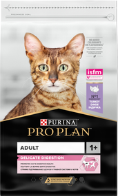 Сухий корм PRO PLAN Adult 1+ Delicate Digestion для дорослих котів із чутливим травленням, індичка 10 кг