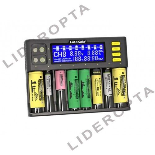 Зарядний пристрій з 8 незалежними слотами LiitoKala Lii-S8 (46680-LiitoKala Lii-S8_1036)